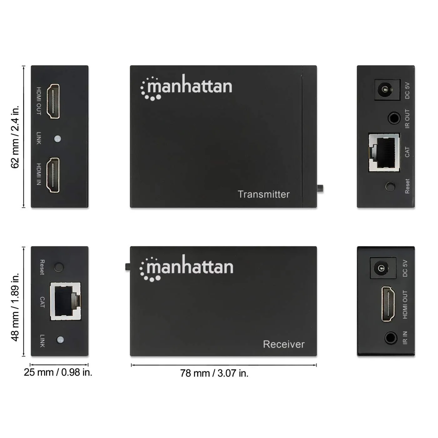 1080p HDMI over Ethernet Extender Kit