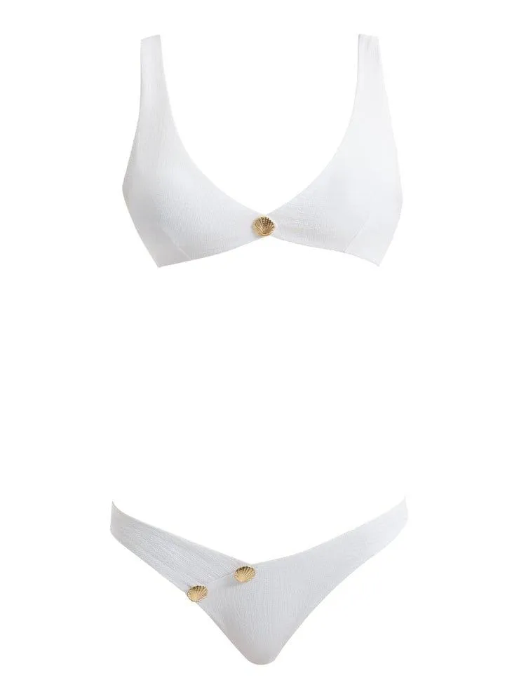 Aeron White Bikini Set