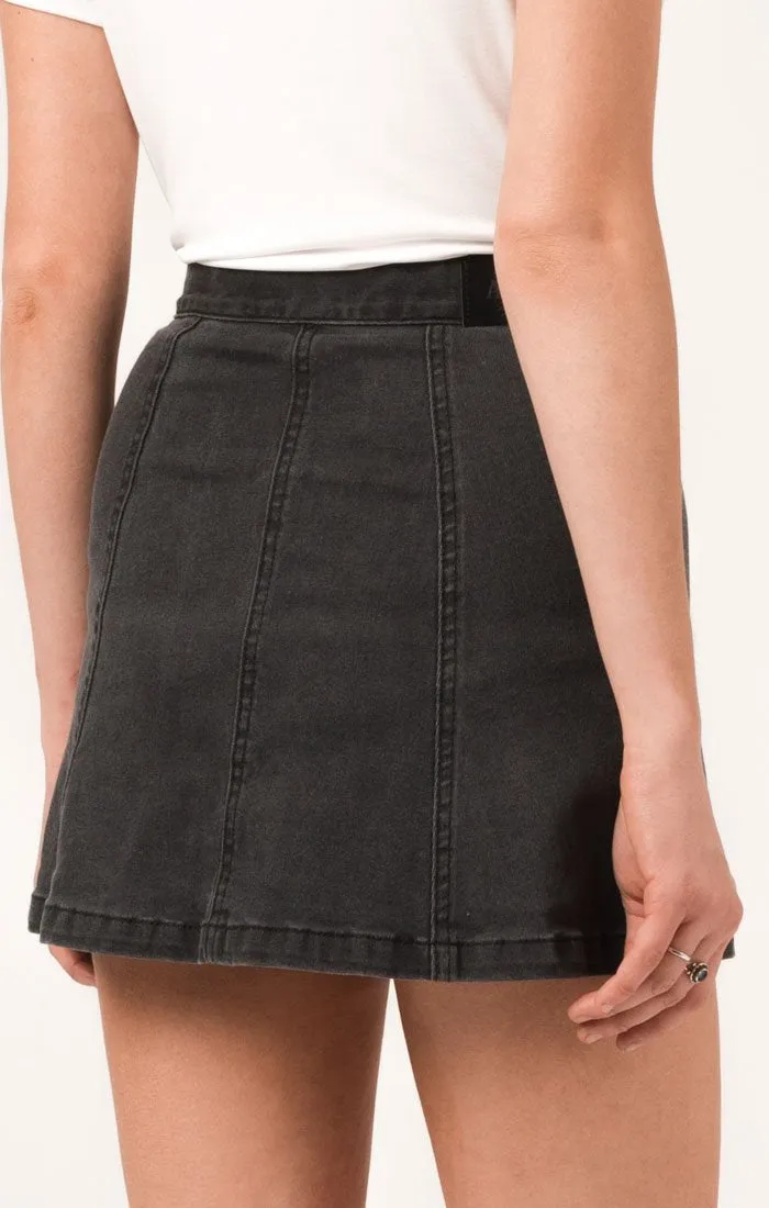 Afends Womens Jawbreaker - Denim Skirt