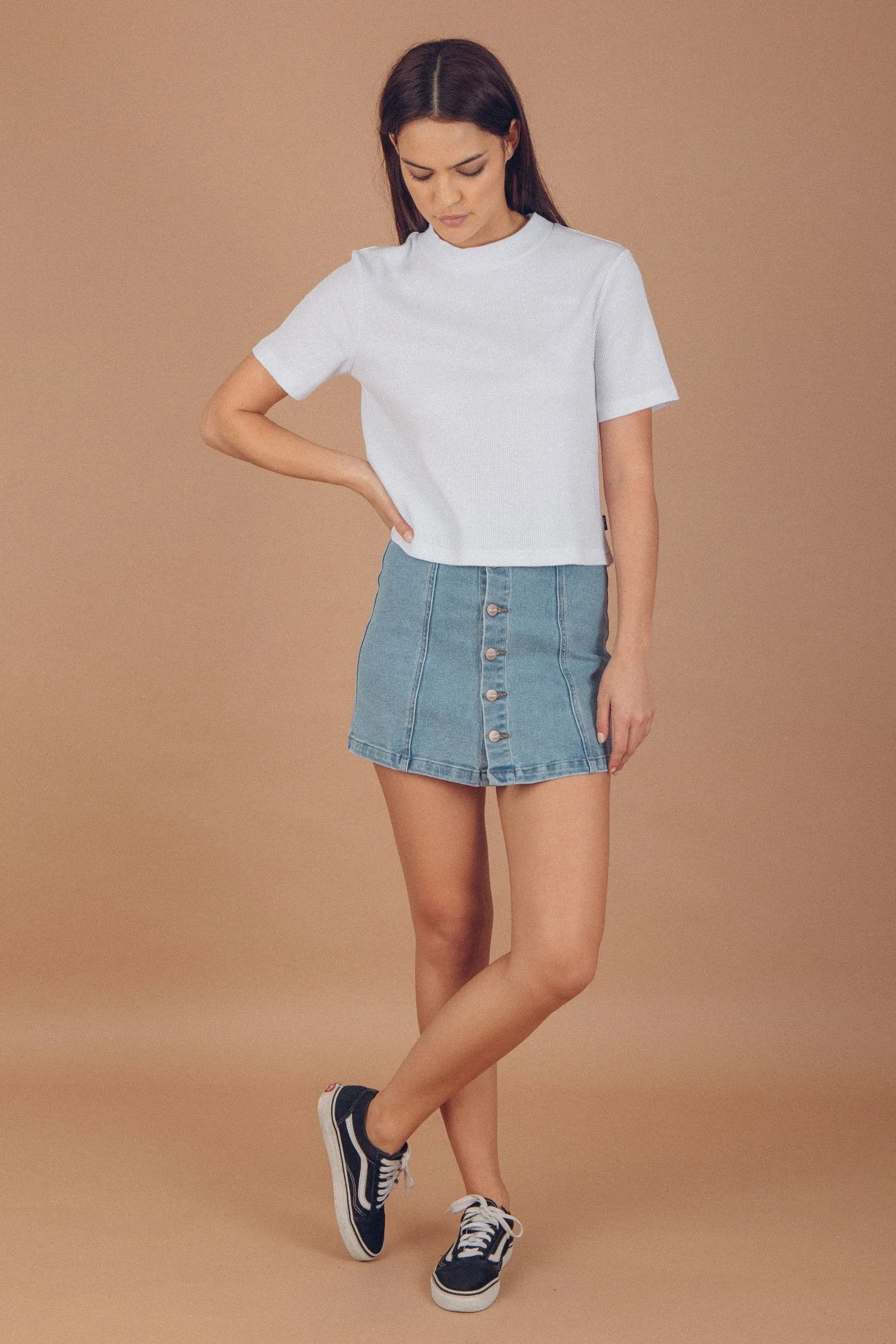 Afends Womens Jawbreaker - Denim Skirt