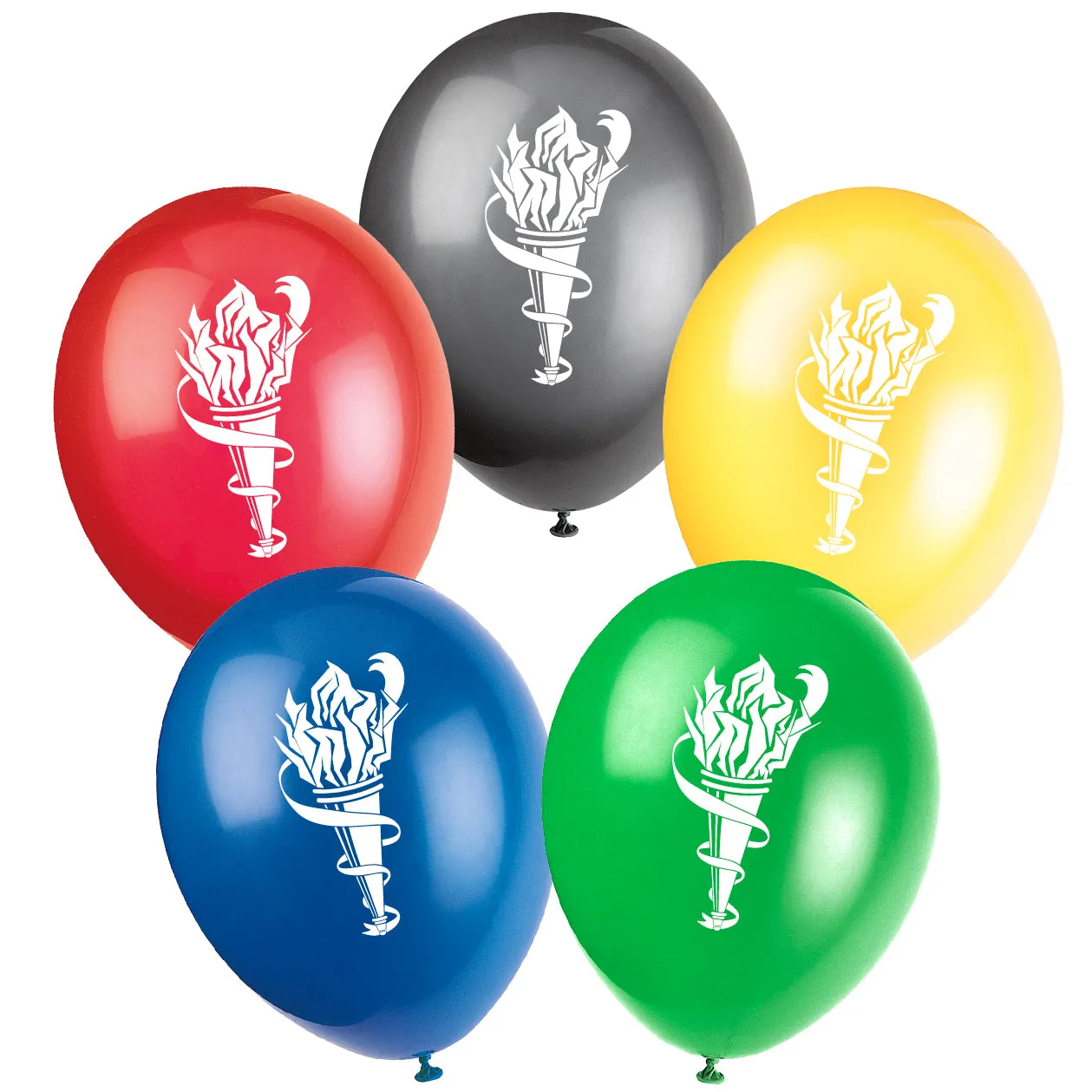 Assorted Colour Summer World Games Balloons - 10" - Pack of 10