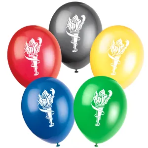 Assorted Colour Summer World Games Balloons - 10" - Pack of 10