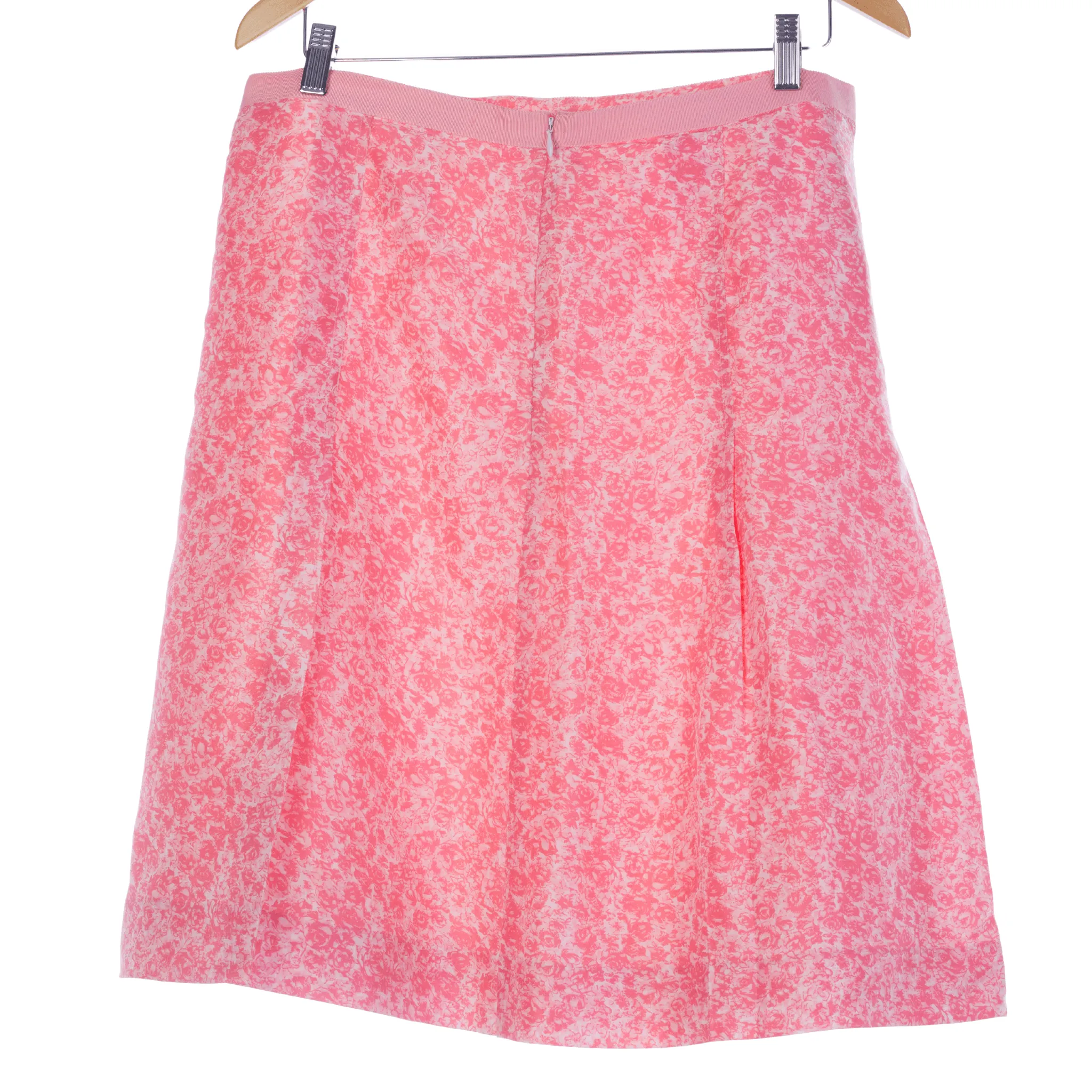 Banana Republic Silk Pink Floral Skirt UK Size 12