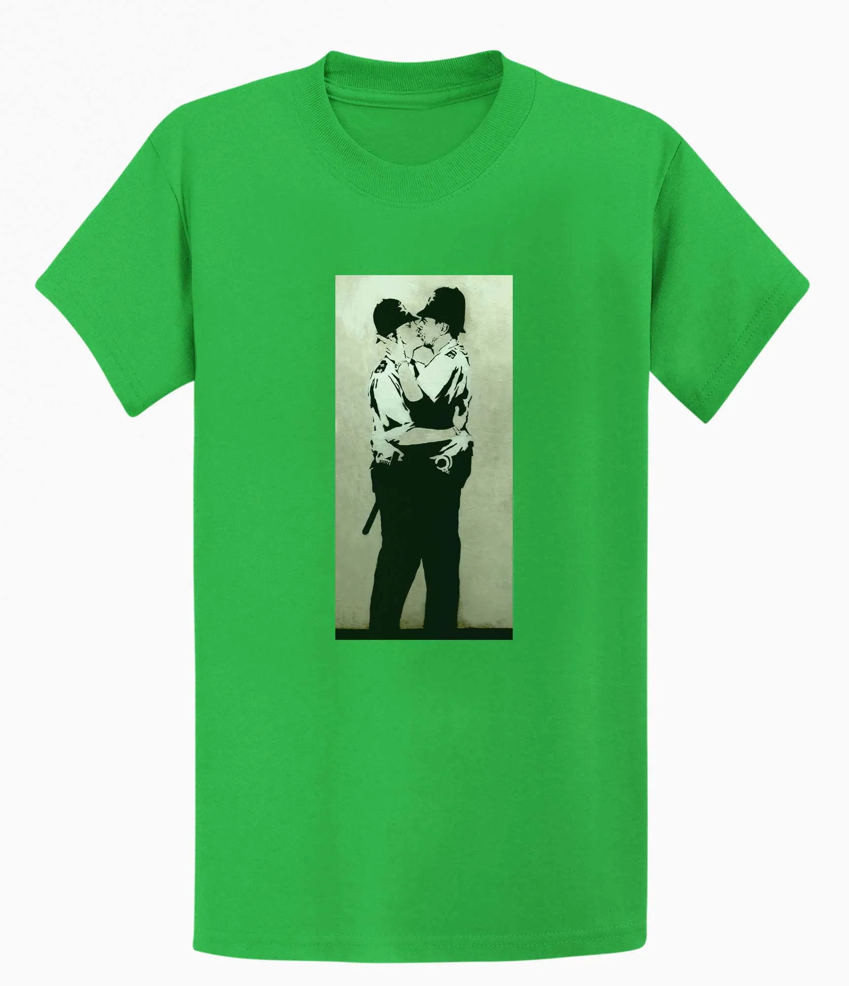 Banksy T-shirt - Kissing Coppers