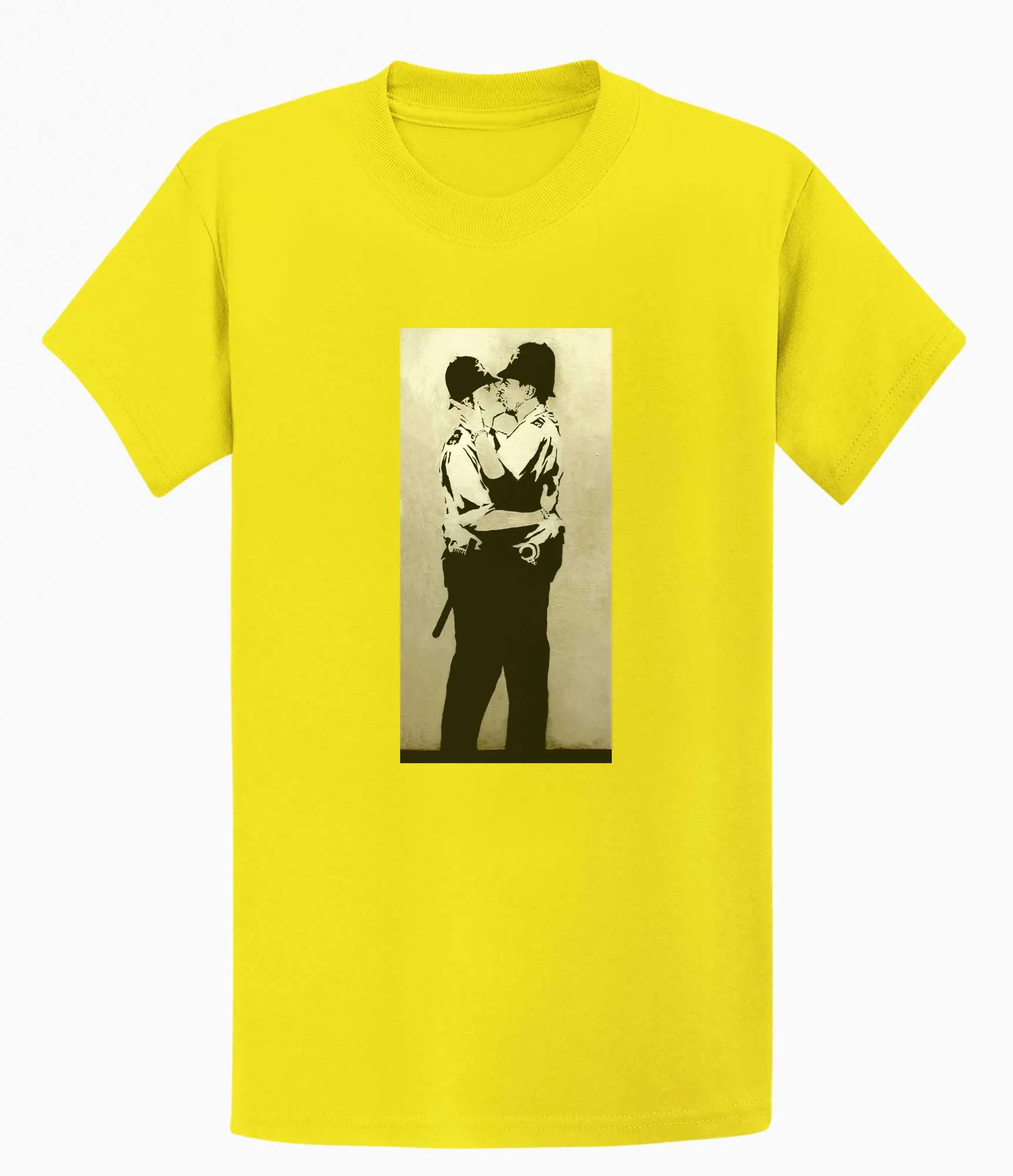 Banksy T-shirt - Kissing Coppers