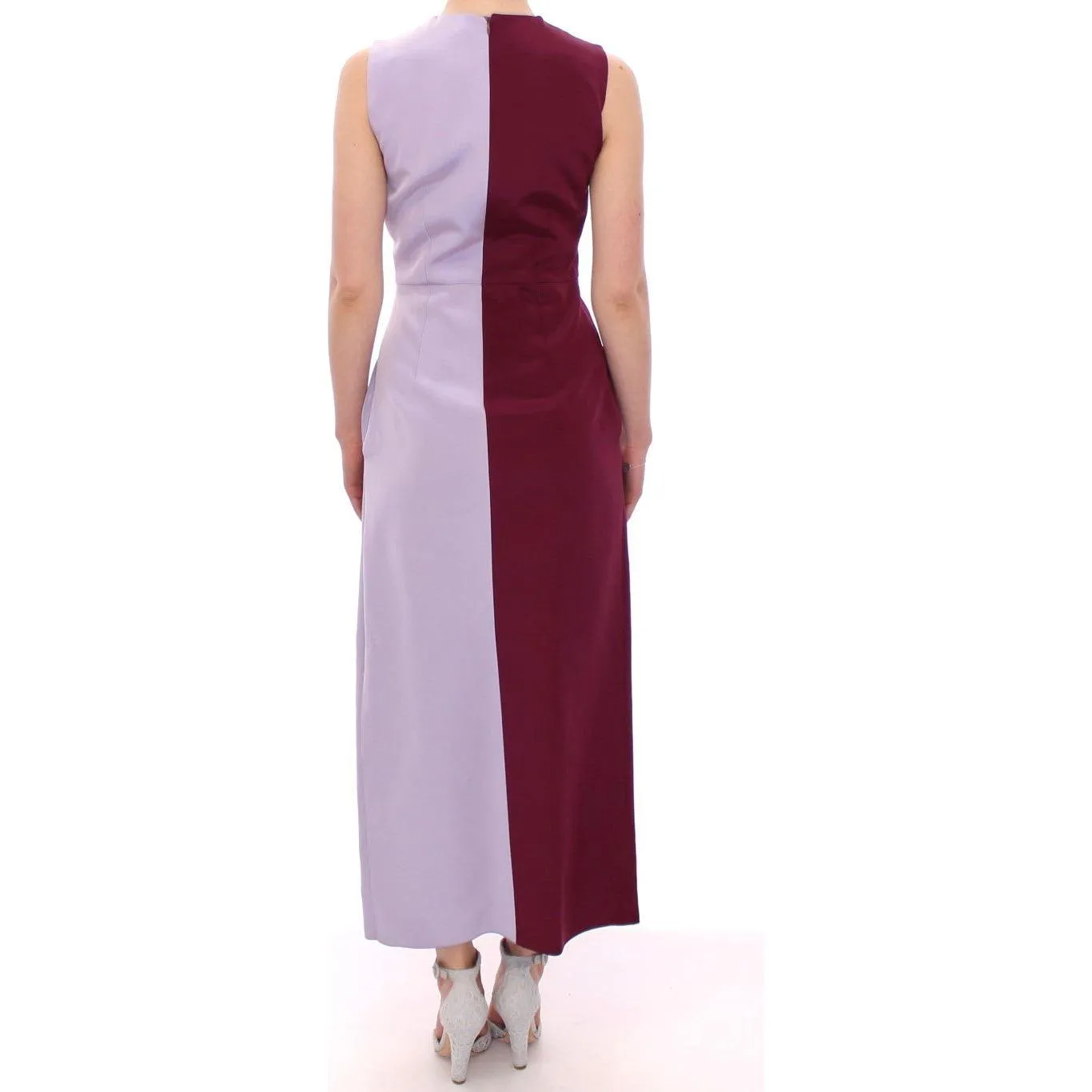 Barbara Casasola Elegant Long Silk Gown in Lavender