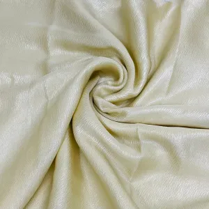 Beige Silver Crush With Foil Georgette Satin Fabric