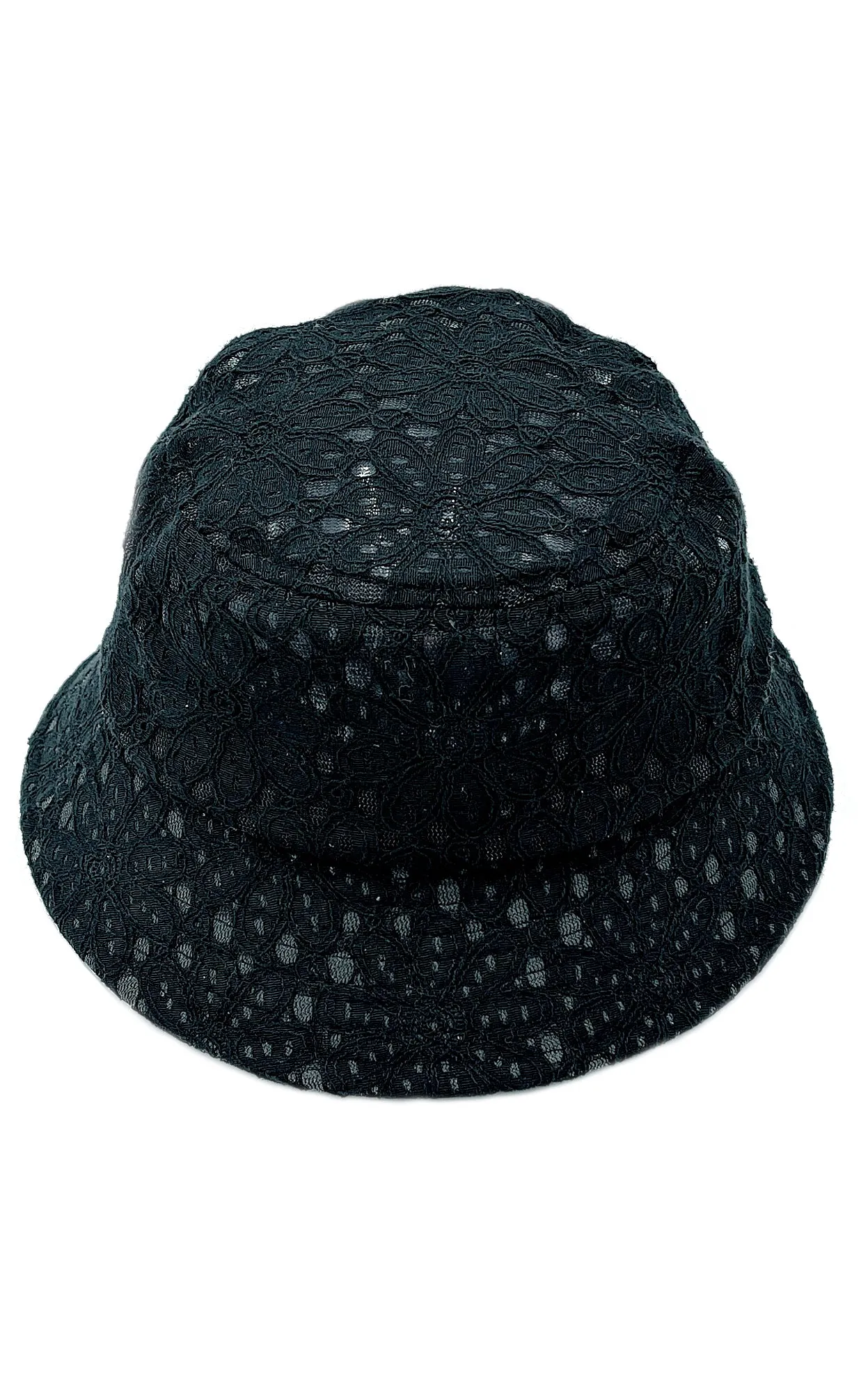 BHU110027 Flower Pattern Lace Bucket Hat