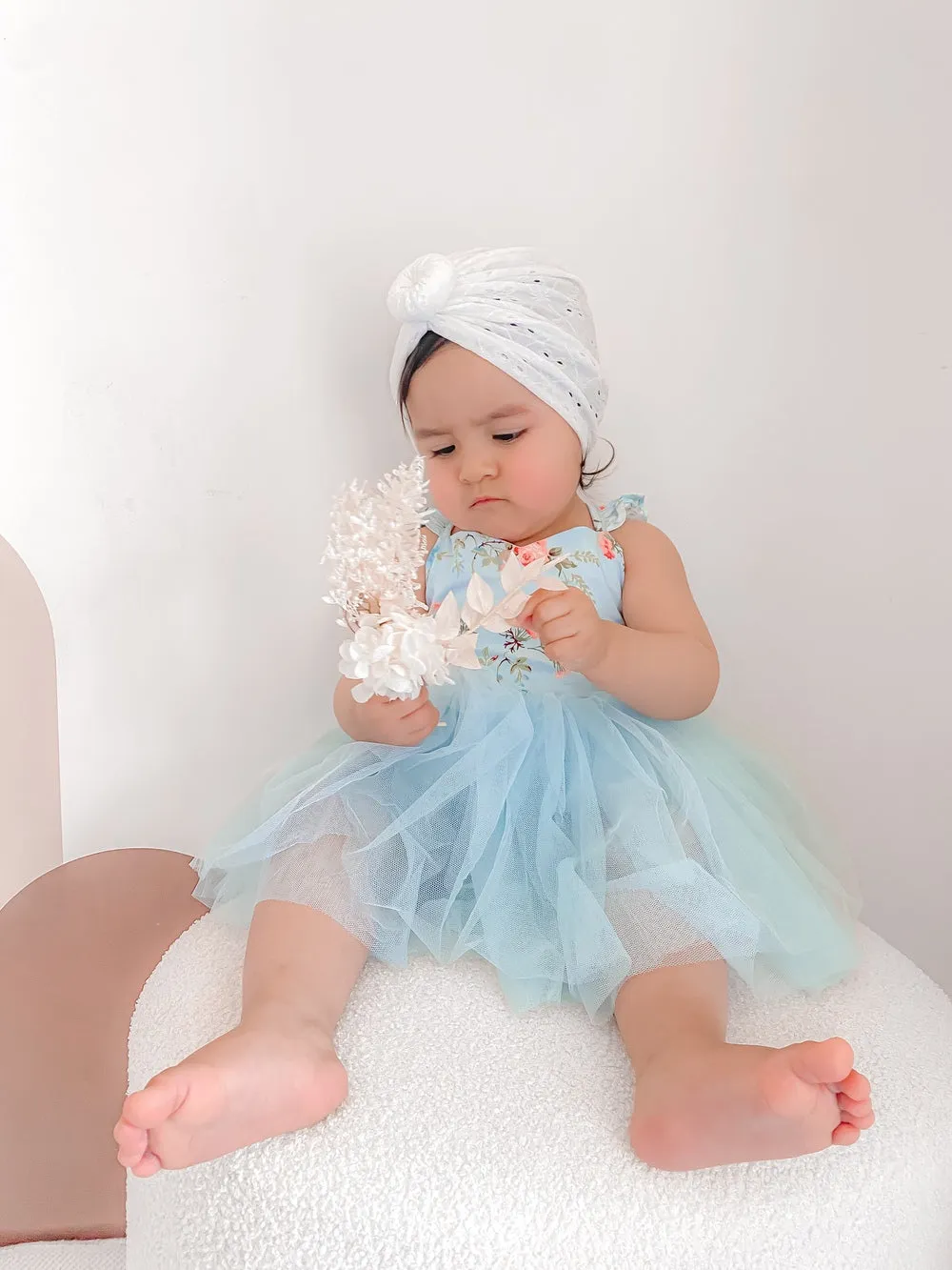 Eloise Blue Blossom Baby Romper