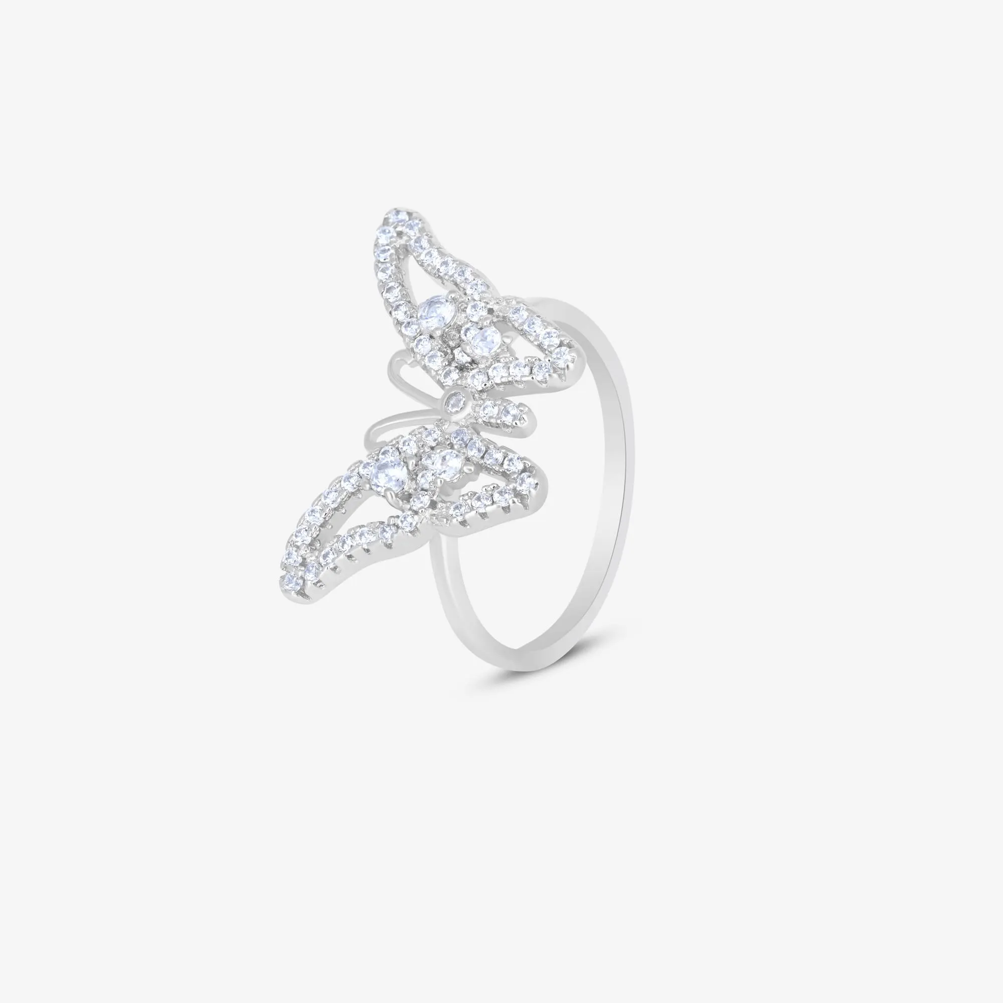 Ethereal Wings Silver Ring