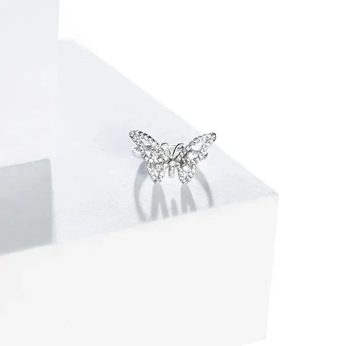 Ethereal Wings Silver Ring