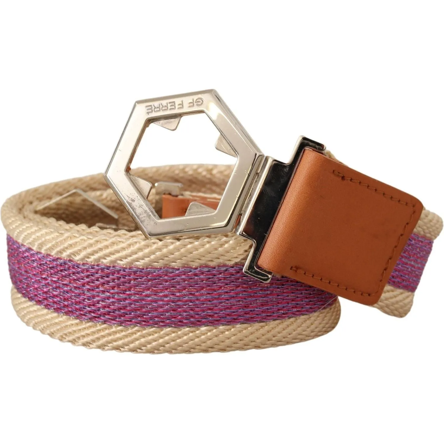 GF Ferre Elegant Multicolor Leather Fashion Belt