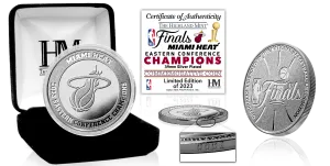 Highland Mint Miami HEAT 2023 Eastern Conference Champs Silver Coin