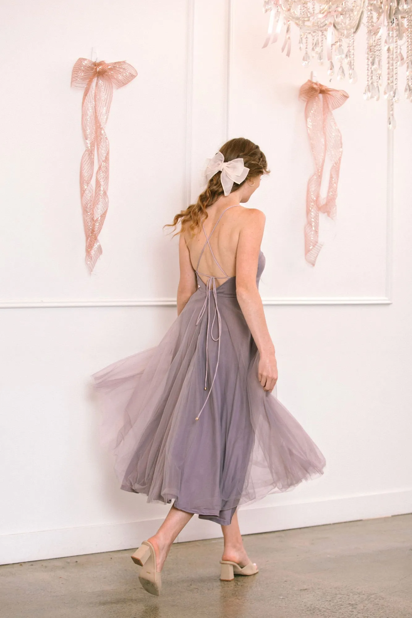 Kaitlyn Tulle Midi Dress