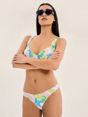 Kate Marble Print Bikini Bottom