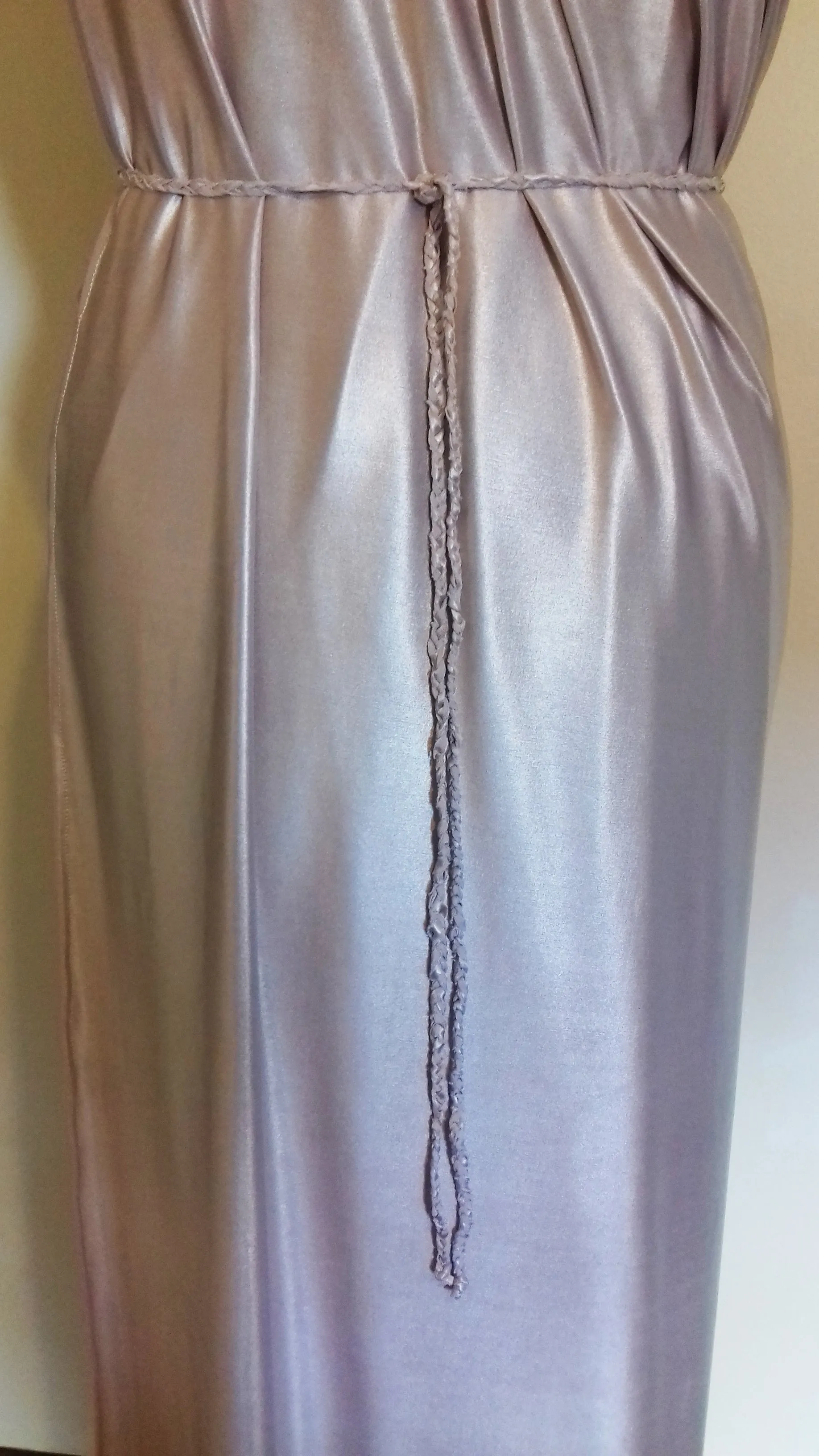 Lavender Grecian Drape Wedding Bridal Dress