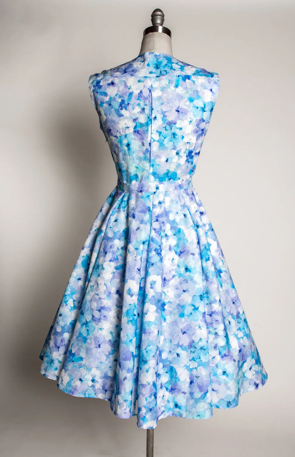 Milan Dress- Monet Floral, Blue *sale