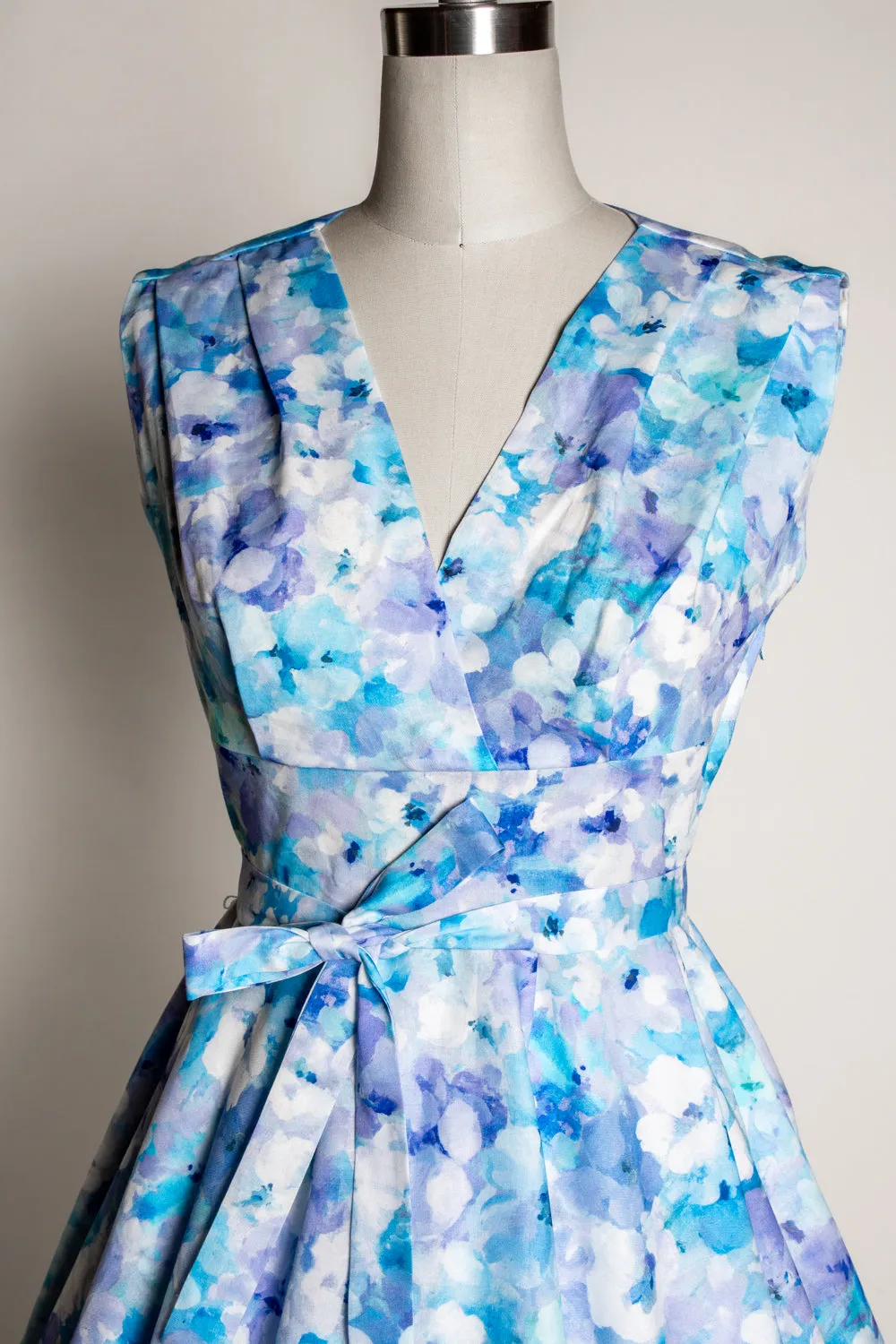 Milan Dress- Monet Floral, Blue *sale