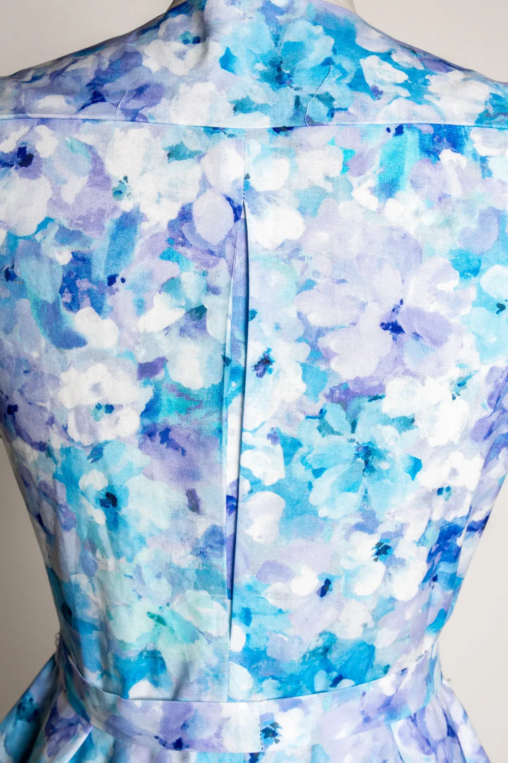 Milan Dress- Monet Floral, Blue *sale