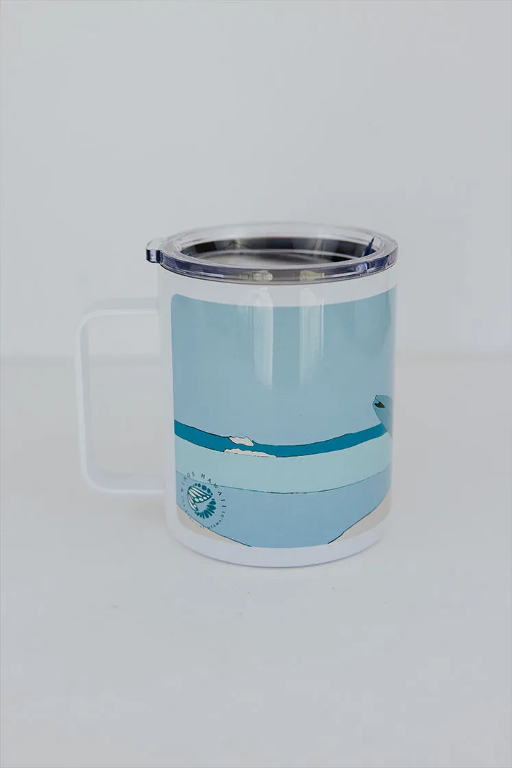 Stainless Steel Mug - Rainbow Surfer