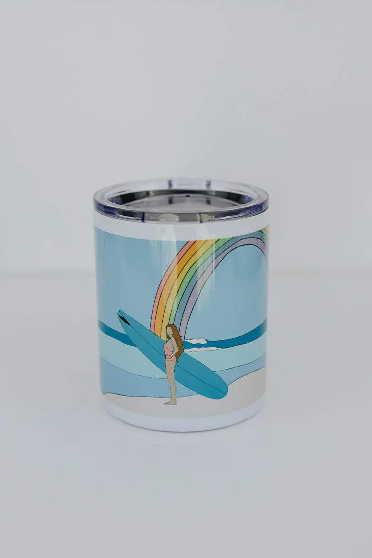 Stainless Steel Mug - Rainbow Surfer