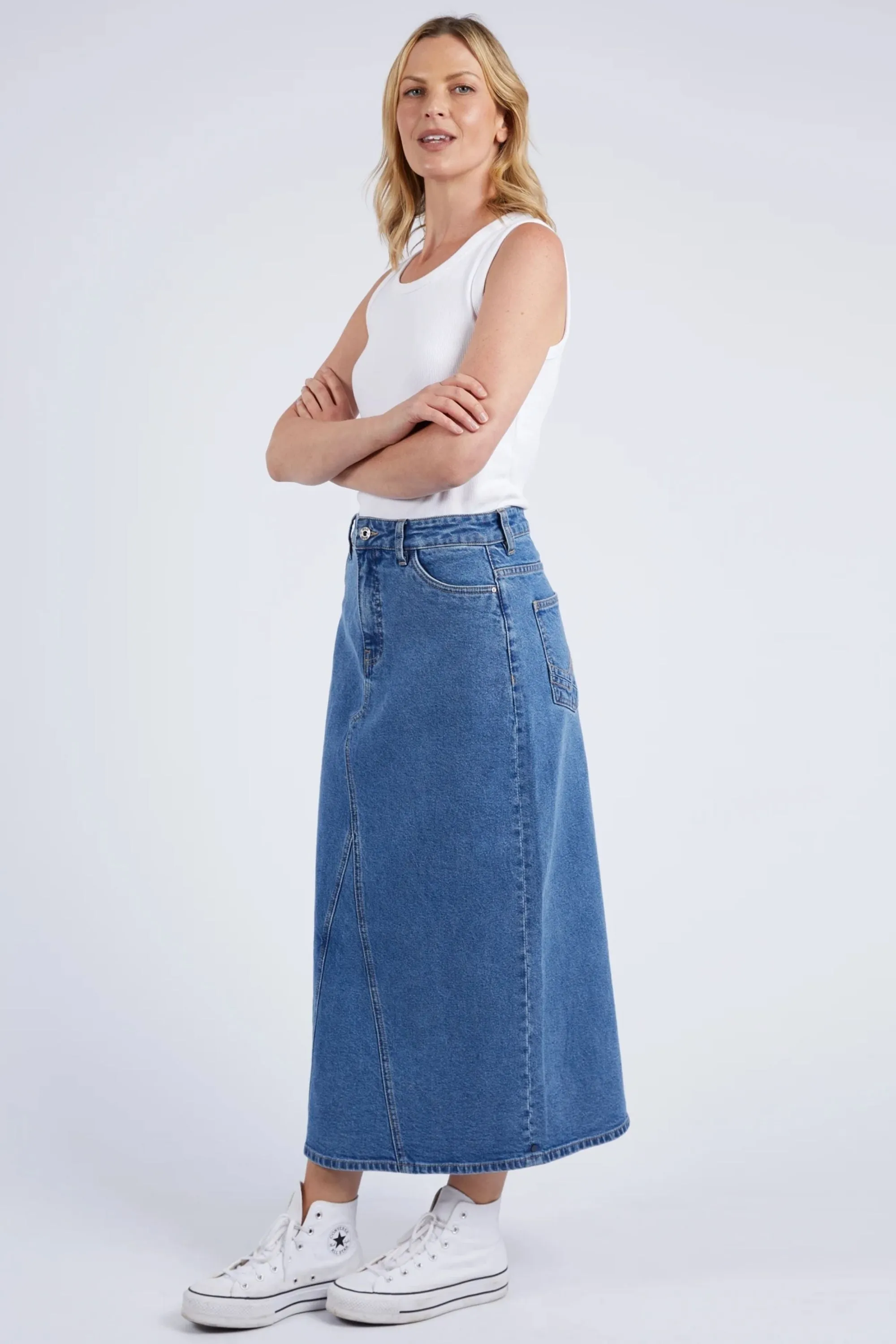 ZOE MIDI DENIM SKIRT - 81D1350